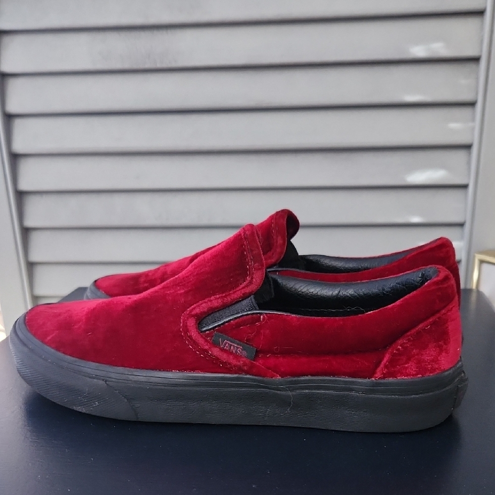 Vans Classic Slip Ons Velvet Pack Collection Oxblood
